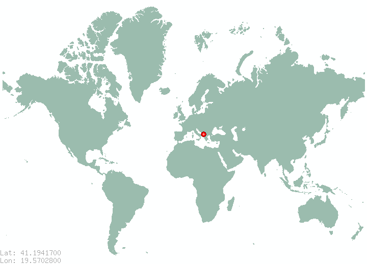 Cete in world map